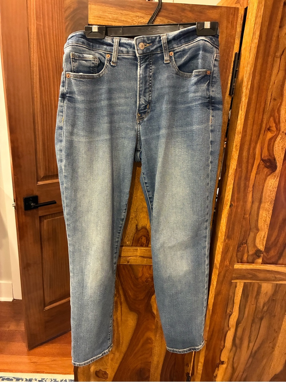 Old Navy Light Blue High Waisted Straight Jeans